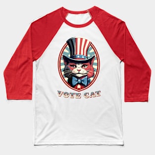 Vote Cat! Baseball T-Shirt